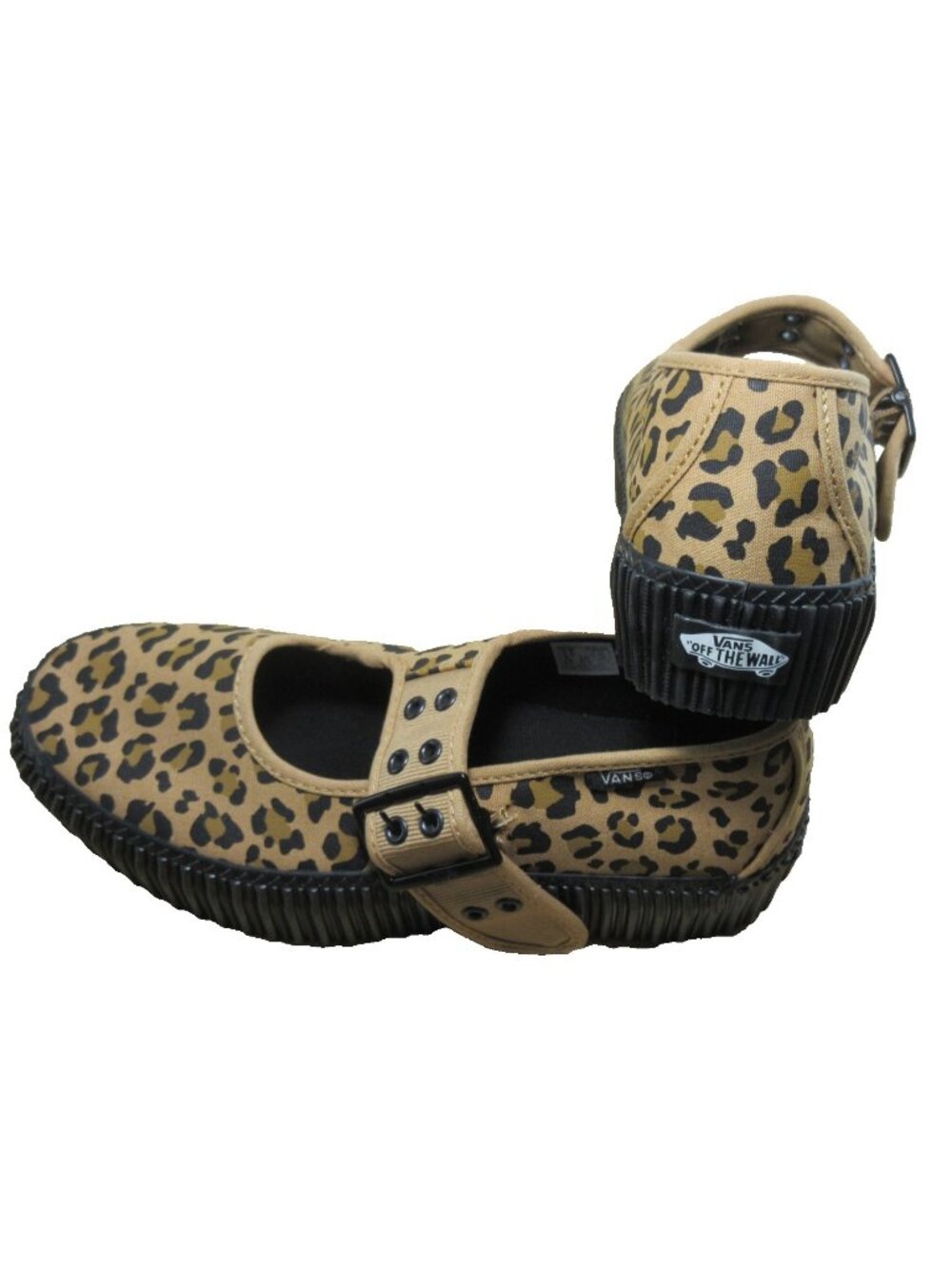 Vans Women's Mary Jane Creeper Grunge Core Leopard Buckle Shoes Size 13.5 NEW - Picture 6 of 7